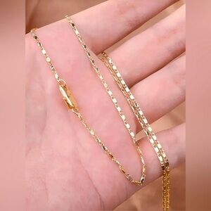 14K Gold Italian 2MM Flat Chain - 26”